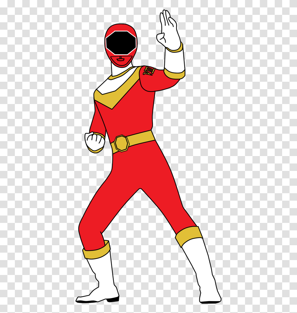 Red Power Ranger Clipart Power Rangers Stratoforce Red, Person, Logo Transparent Png