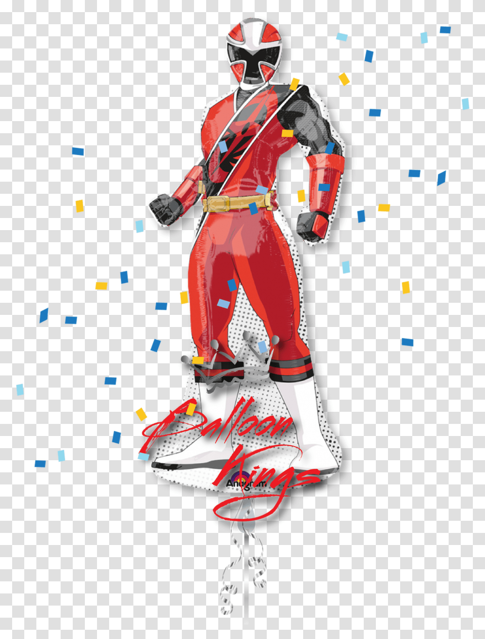 Red Power Ranger Red Ranger Ninja Steel, Person, Paper, Performer, Costume Transparent Png