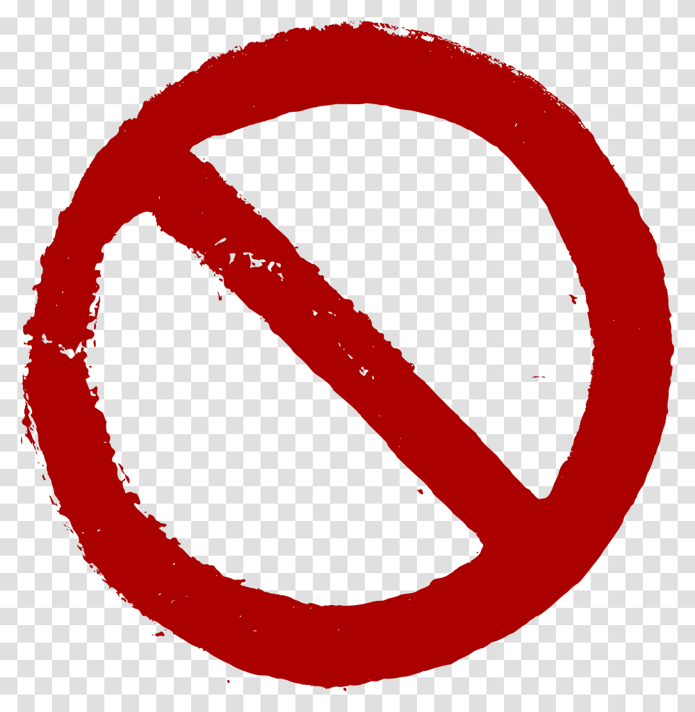 Red Prohibited Sign, Logo, Alphabet Transparent Png