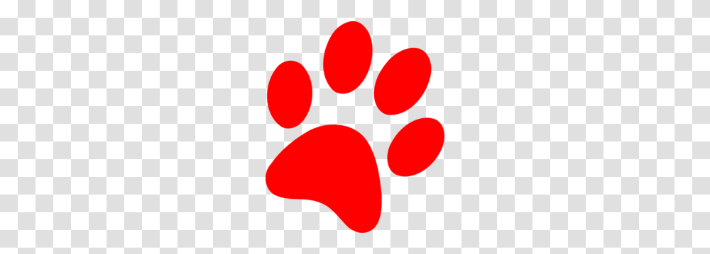 Red Puppy Paw Print Clip Art, Hand, Flower, Plant, Blossom Transparent Png