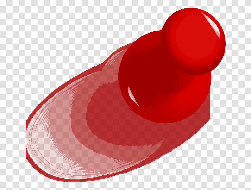 Red Push Pin Clipart Circle, Ketchup, Food, Plant Transparent Png