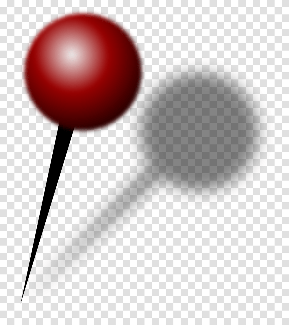 Red Push Pin Pin, Balloon Transparent Png