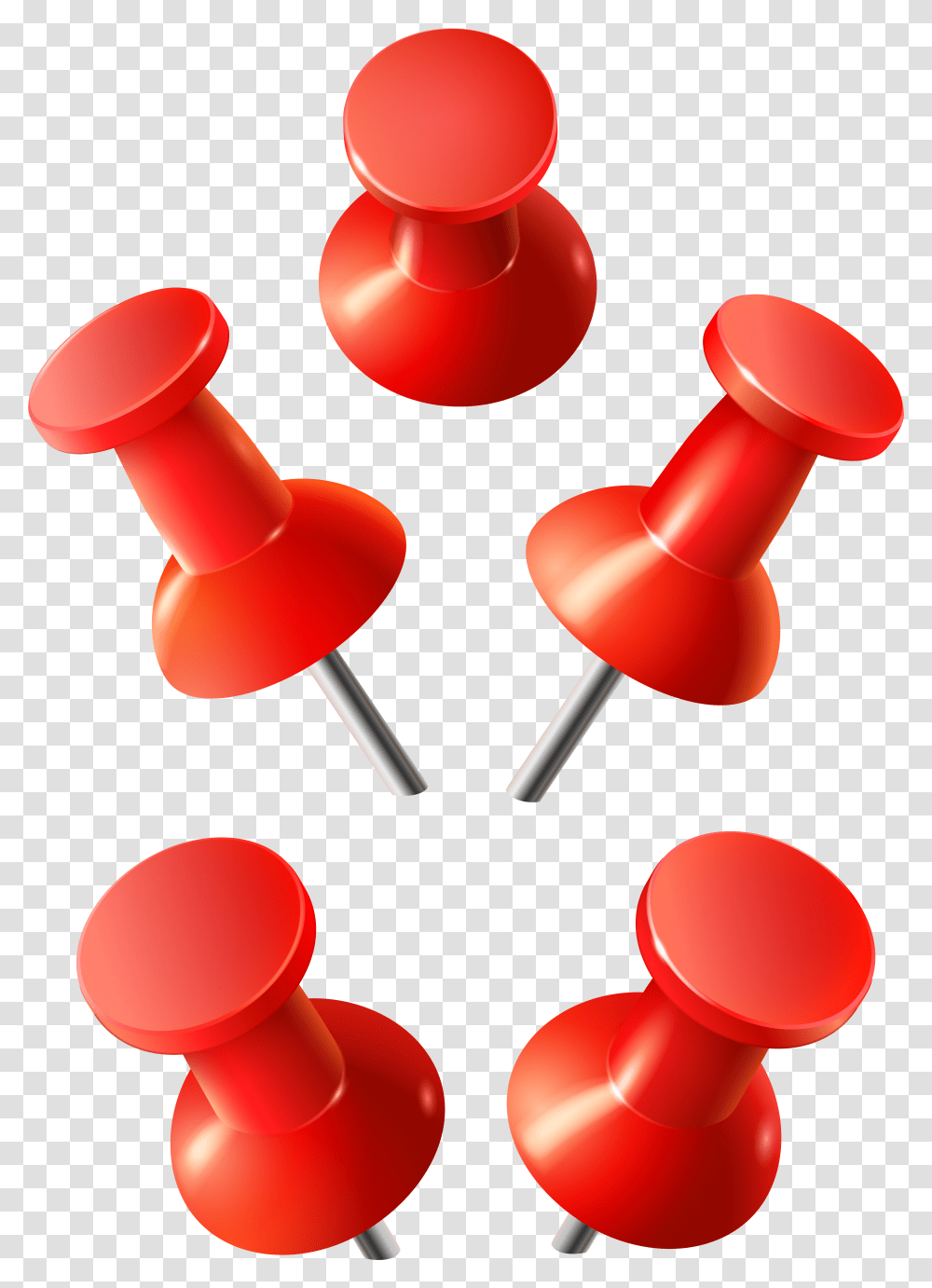 Red Push Pins Clip Art Image Push Pins Clipart Transparent Png