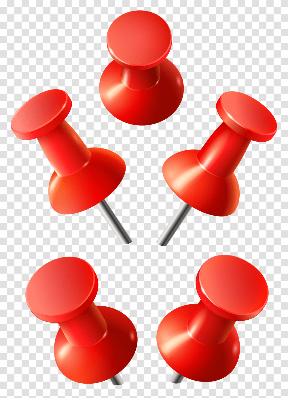 Red Push Pins Clip Art Transparent Png