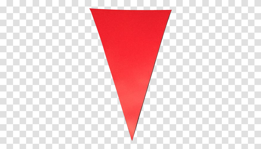 Red Pvc Bunting Flag, Cone, Triangle, Rug, Cocktail Transparent Png