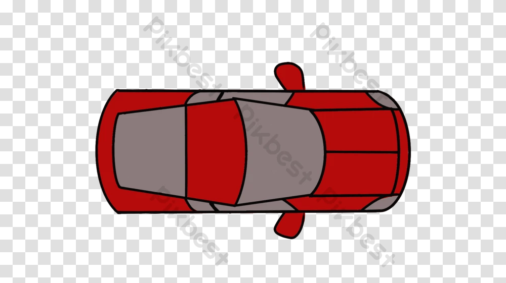 Red Racing Car Top View Capsule, Weapon, Weaponry, Bomb, Bobsled Transparent Png