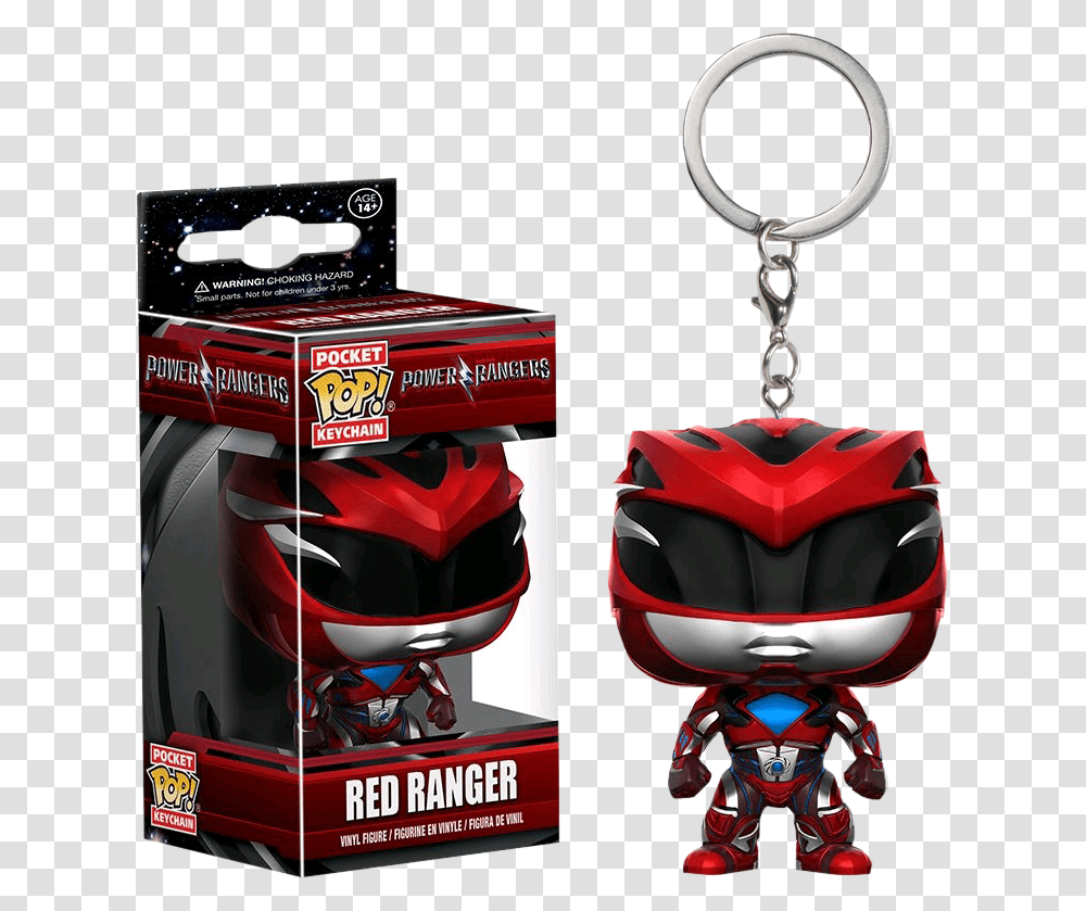 Red Ranger Pop Keychain Pocket Pop Power Rangers, Helmet, Robot, Toy Transparent Png