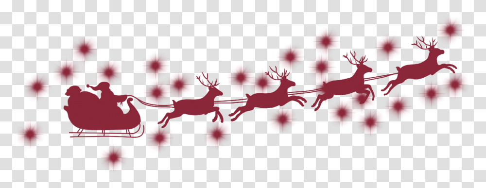 Red Reindeer Santa Sleigh Christmas Flyfreetoedit Santa Claus, Plant, Fruit, Food, Grapes Transparent Png