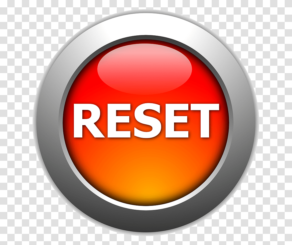 Red Reset Button, Logo, Trademark Transparent Png