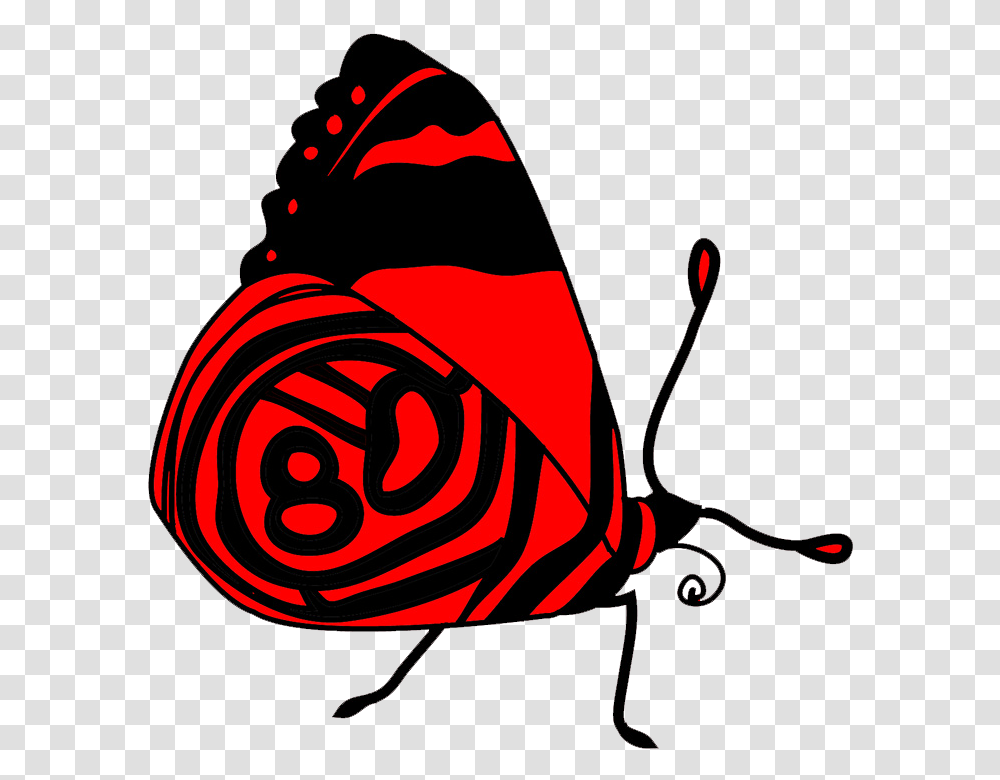 Red Resting Butterfly Image, Insect, Invertebrate, Animal Transparent Png