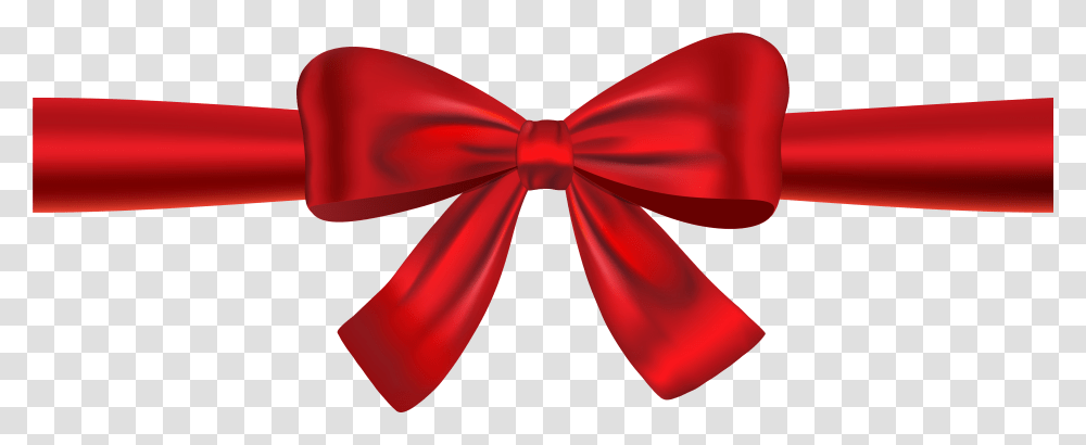 Red Ribbon And Bow Download, Tie, Accessories, Accessory, Necktie Transparent Png