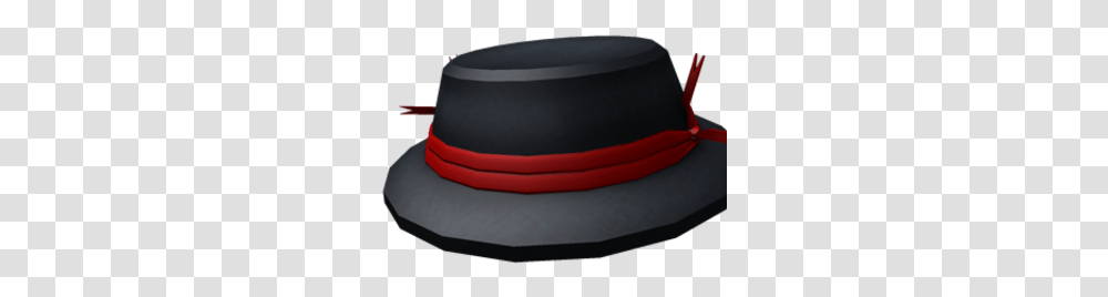 Red Ribbon Banded Cap Fedora, Clothing, Apparel, Hat, Sun Hat Transparent Png