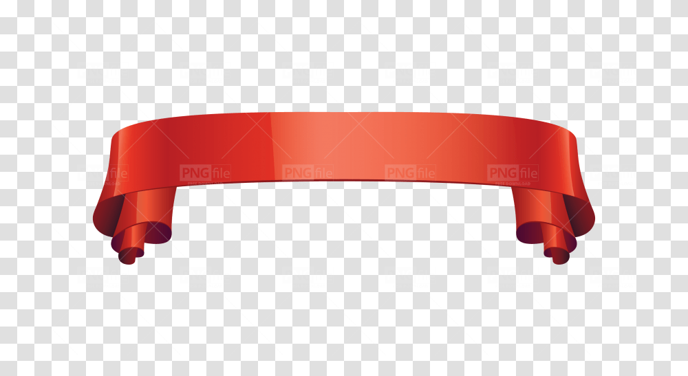 Red Ribbon Banner Free Download Photo 181 Pngfile Bench, Lighting, Text, Label, Plot Transparent Png