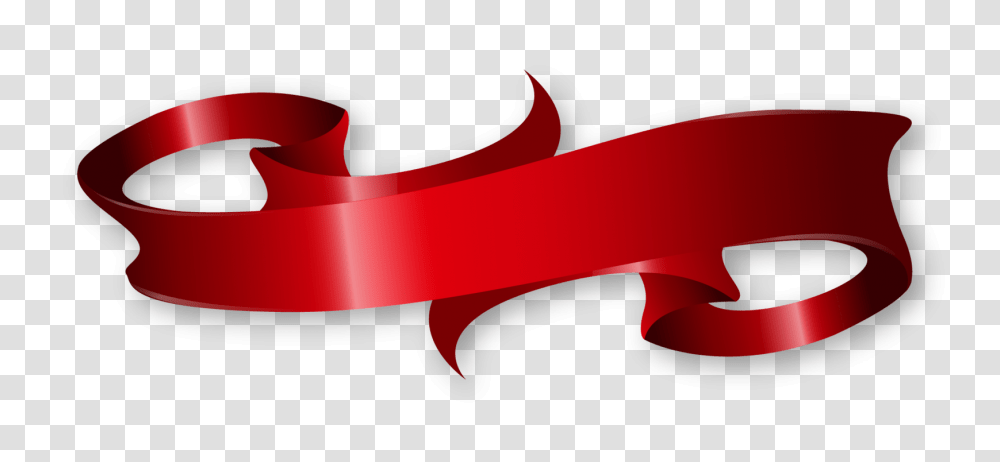 Red Ribbon Banner, Furniture, Label, Couch Transparent Png