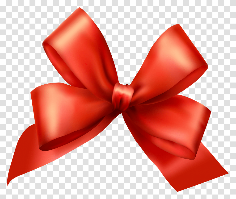 Red Ribbon Bow Background Bows Red, Tie, Accessories, Accessory, Necktie Transparent Png