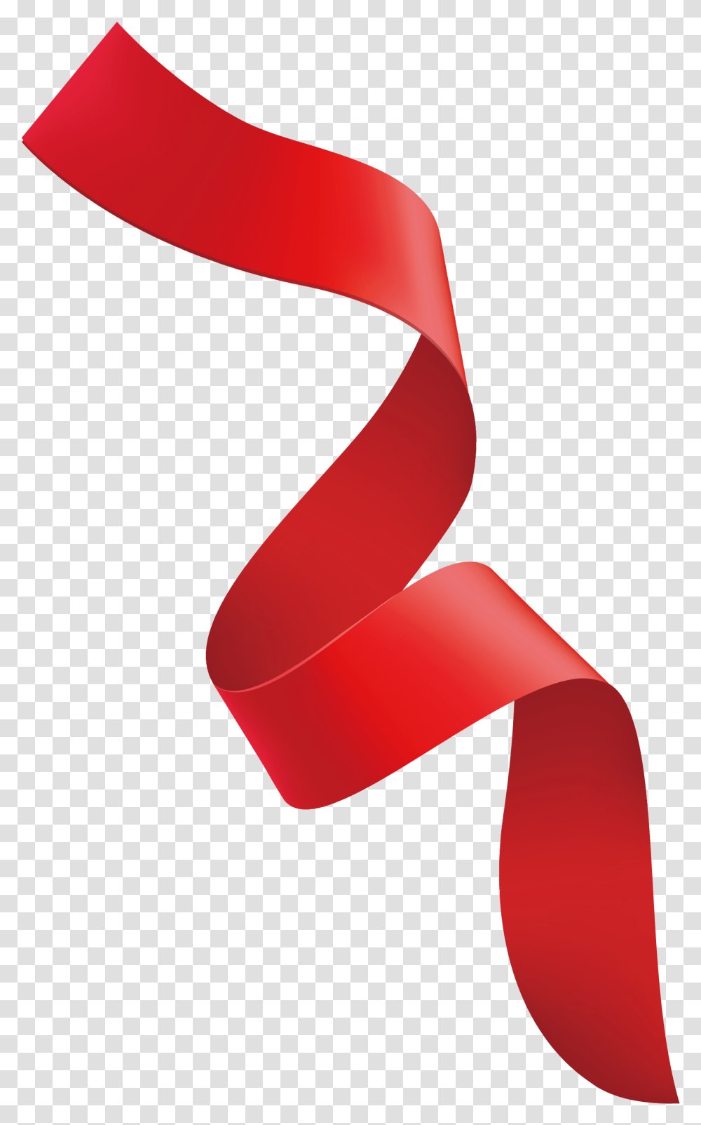 Red Ribbon Fine Red Curly Ribbons Download, Tie, Accessories, Accessory, Necktie Transparent Png