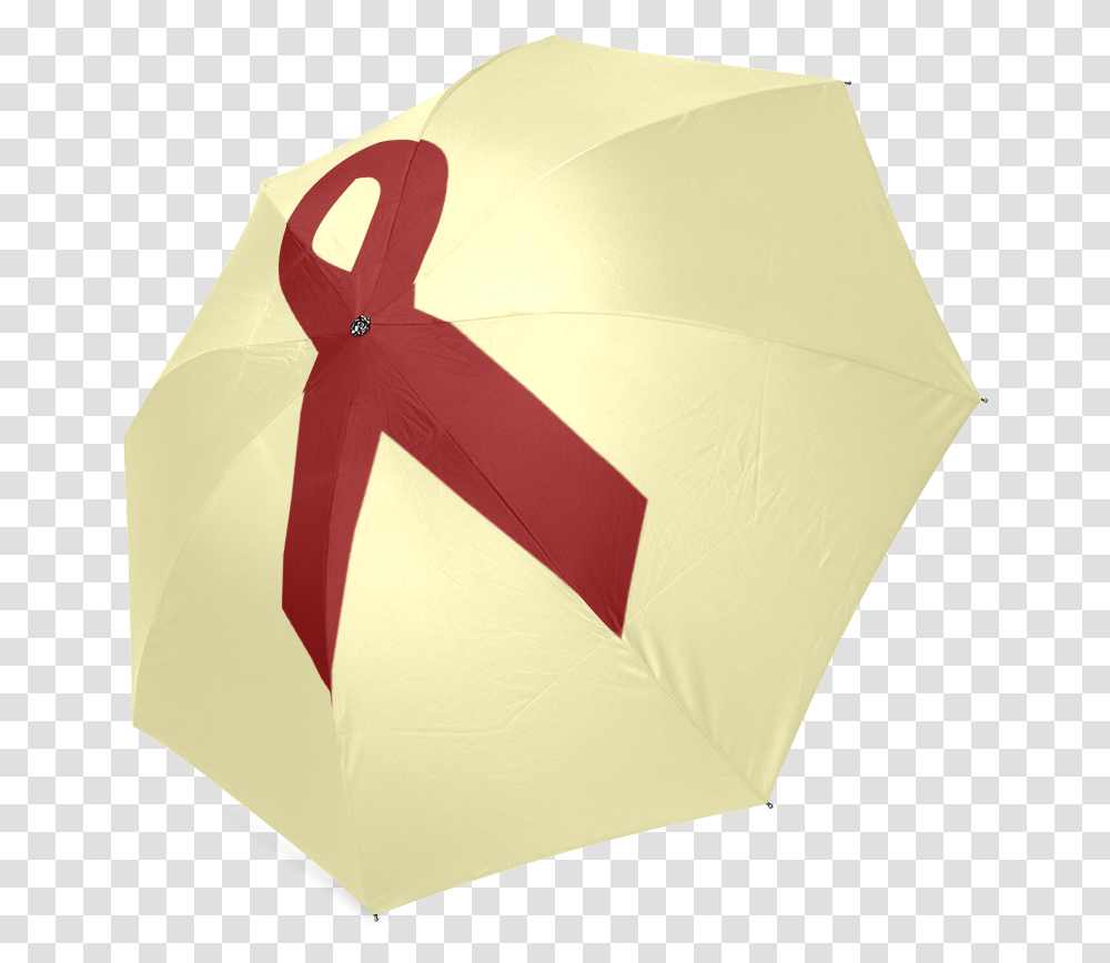 Red Ribbon Foldable Umbrella, Tent, Canopy Transparent Png
