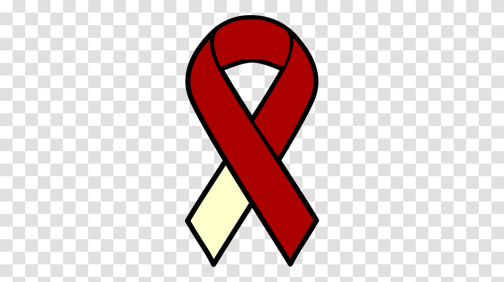 Red Ribbon For Cancer Awareness, Alphabet Transparent Png