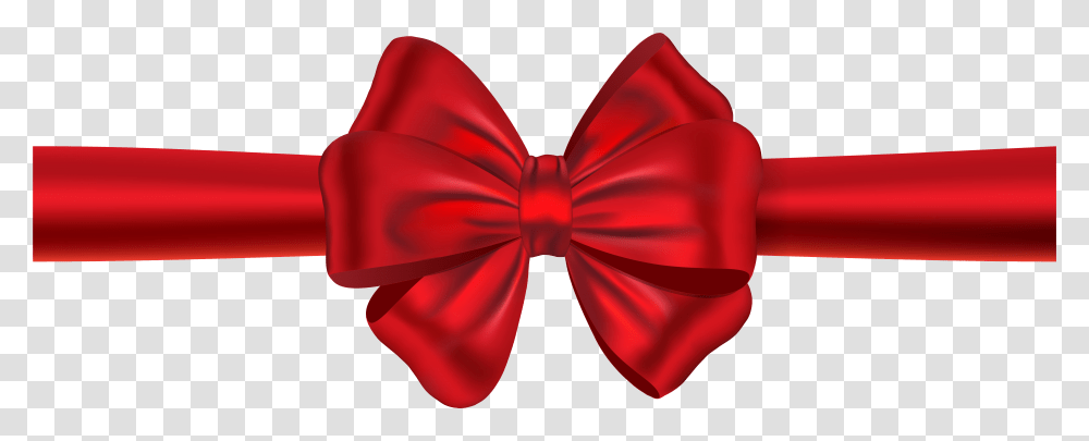 Red Ribbon With Bow Clipart Image Ribbon And Bow, Tie, Accessories, Accessory, Necktie Transparent Png