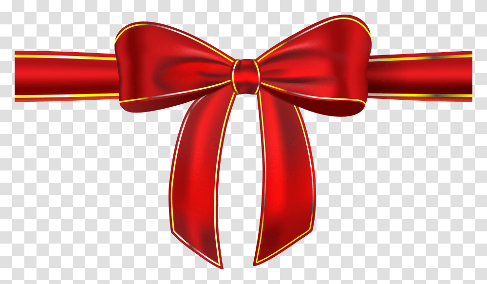 Red Ribbon With Bow Clipart Picture, Tie, Accessories, Accessory, Necktie Transparent Png