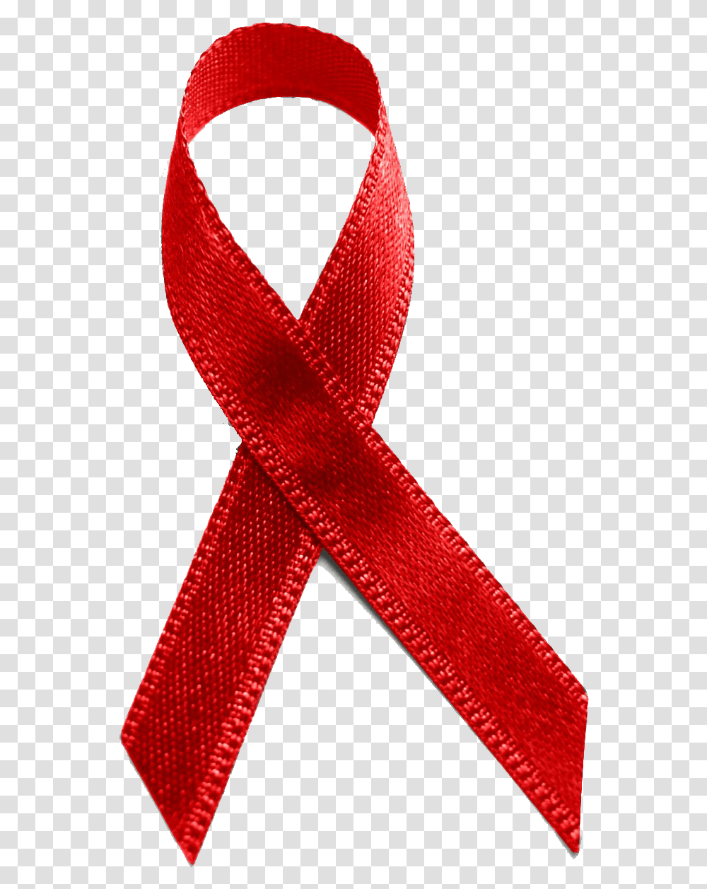 Red Ribbon World Aids Day Diagnosis Of Hivaids Cancer Whats The Red Ribbon, Strap, Scarf, Clothing, Apparel Transparent Png