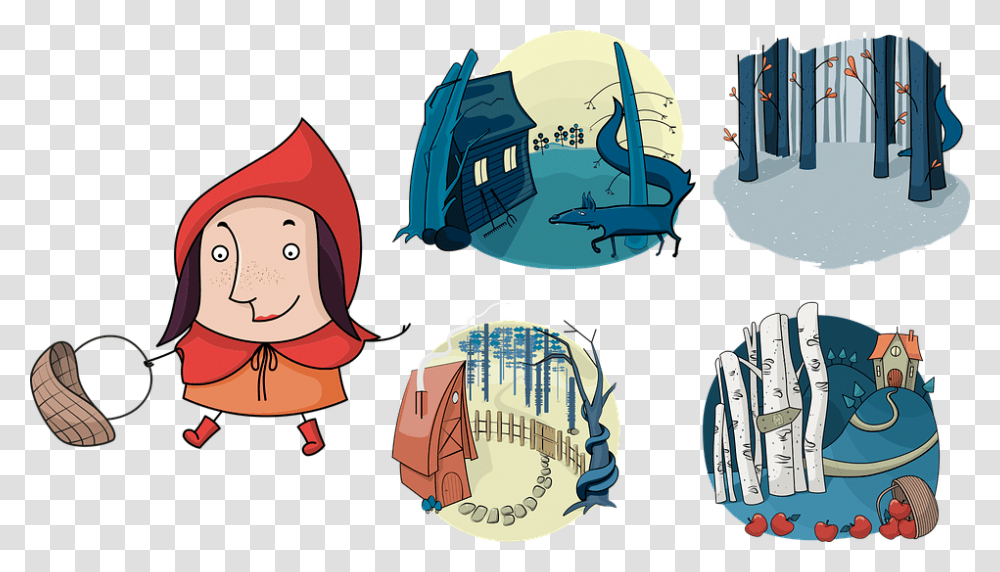 Red Ridding Hood Backgrounds Fairy Tail Little, Outdoors, Coat, Animal Transparent Png