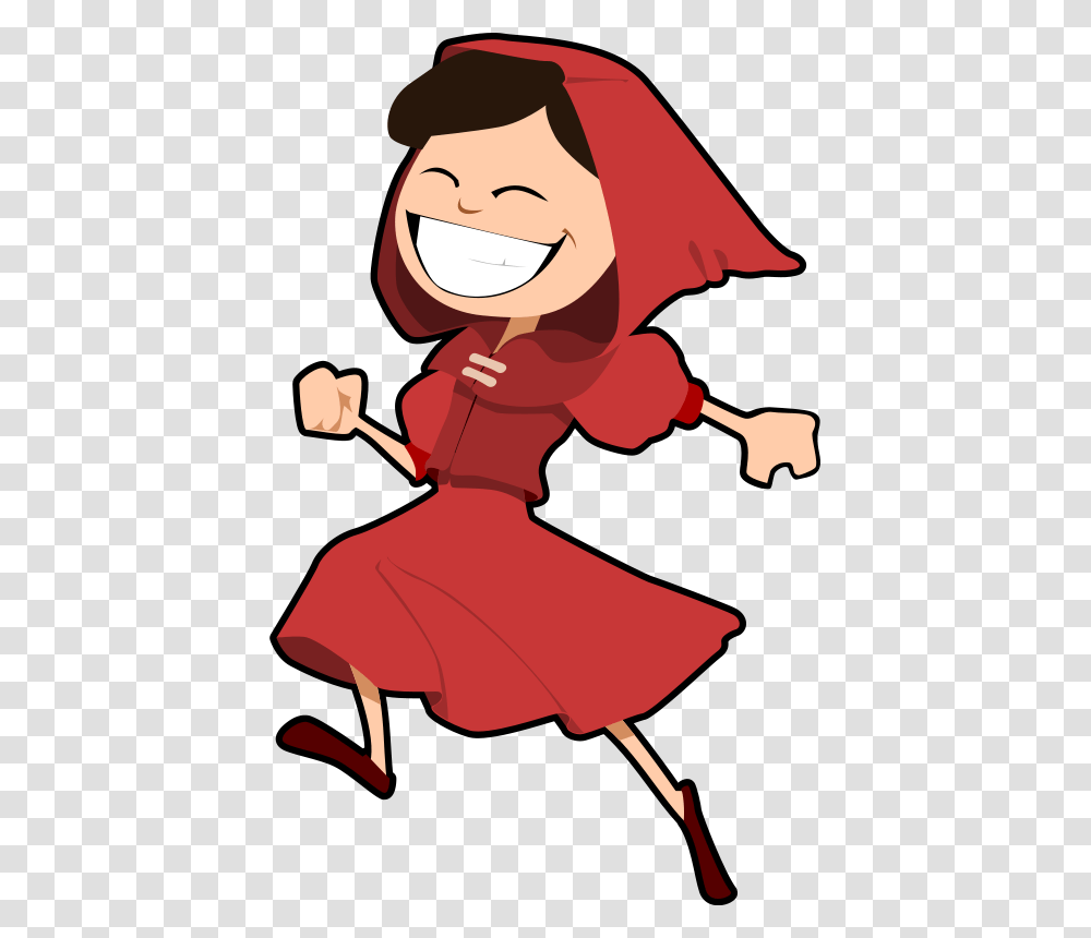 Red Riding Hood Clipart Happy Girl, Person, Dress, Doll Transparent Png