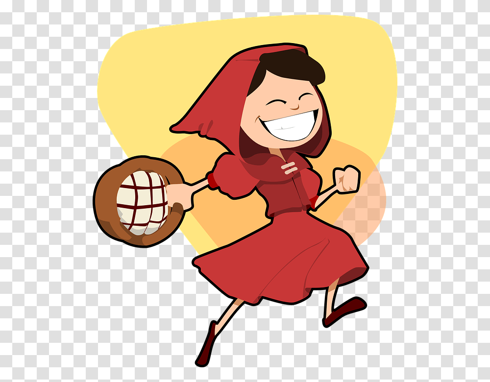 Red Riding Hood Clipart Happy Person, Apparel, Coat, Human Transparent Png