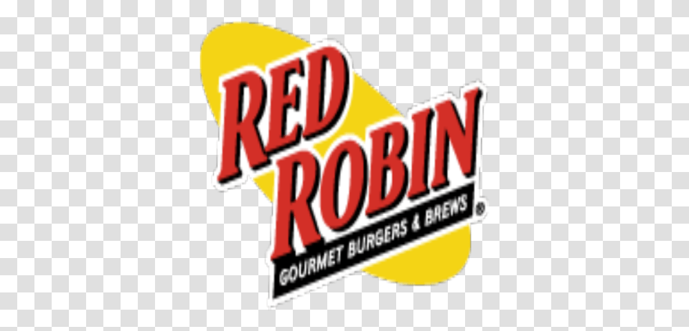 Red Robin Red Robin Logo, Label, Text, Advertisement, Poster Transparent Png