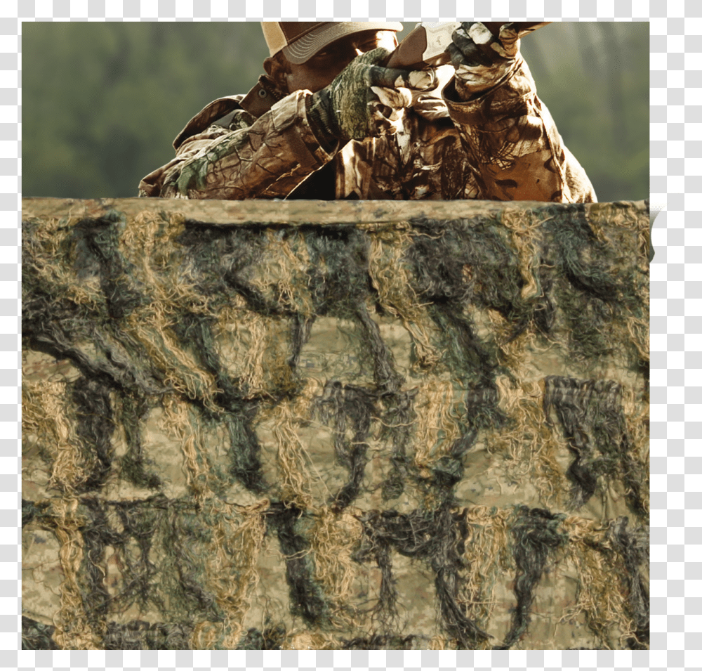 Red Rock Outdoor Gear Ghillie Blind Camouflage Netting, Military, Military Uniform, Person, Human Transparent Png