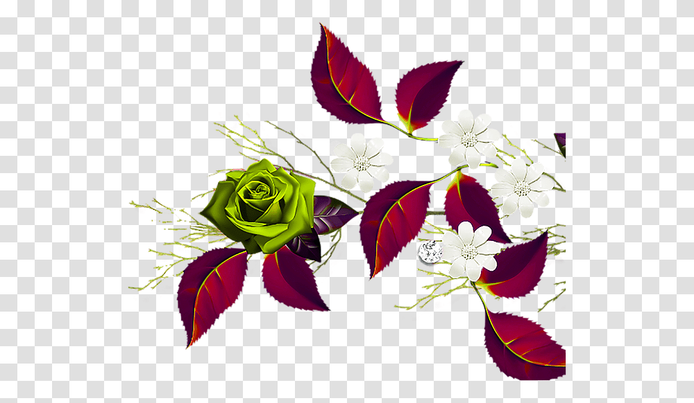 Red Rose Border 1 Copy Rose, Floral Design, Pattern Transparent Png
