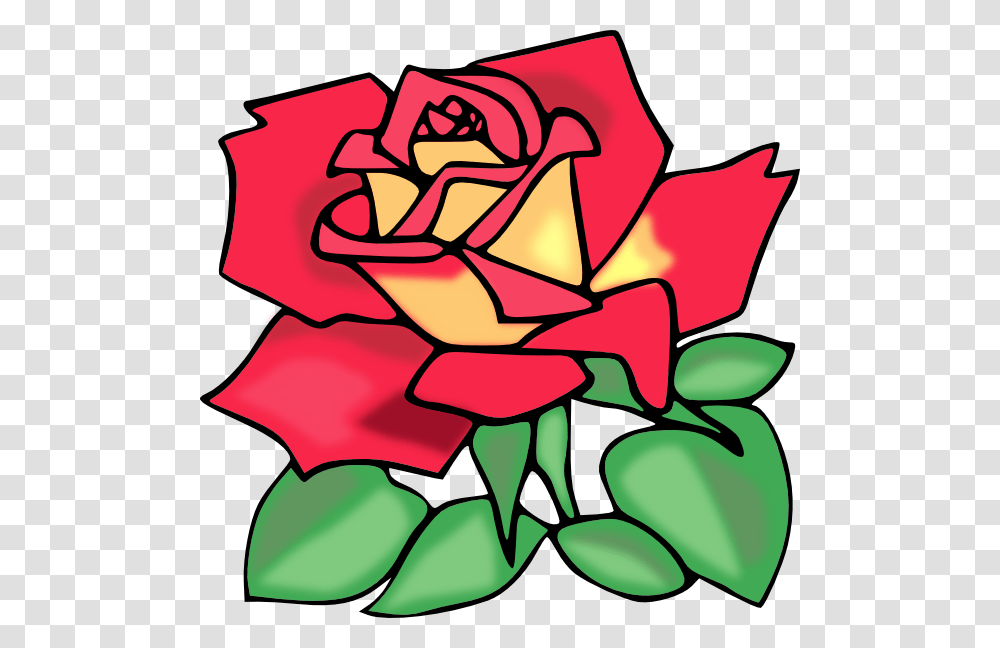 Red Rose Clipart, Plant, Star Symbol Transparent Png