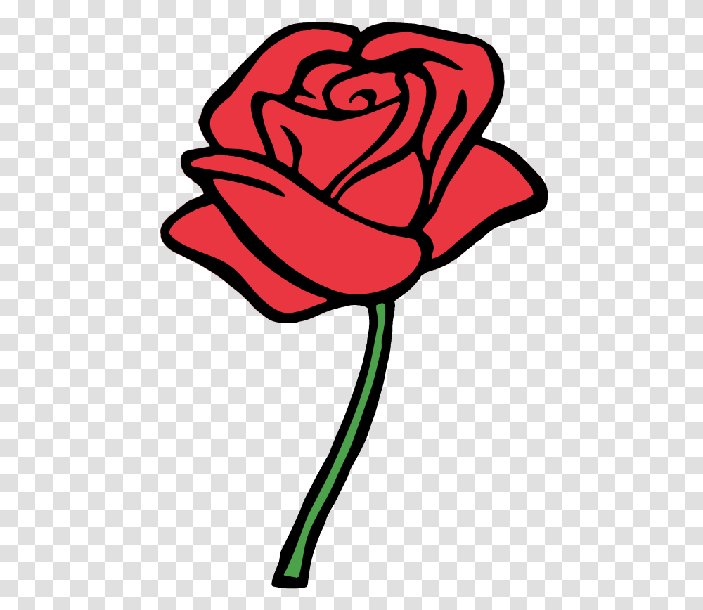 Red Rose Drawing Easy, Flower, Plant, Blossom, Petal Transparent Png
