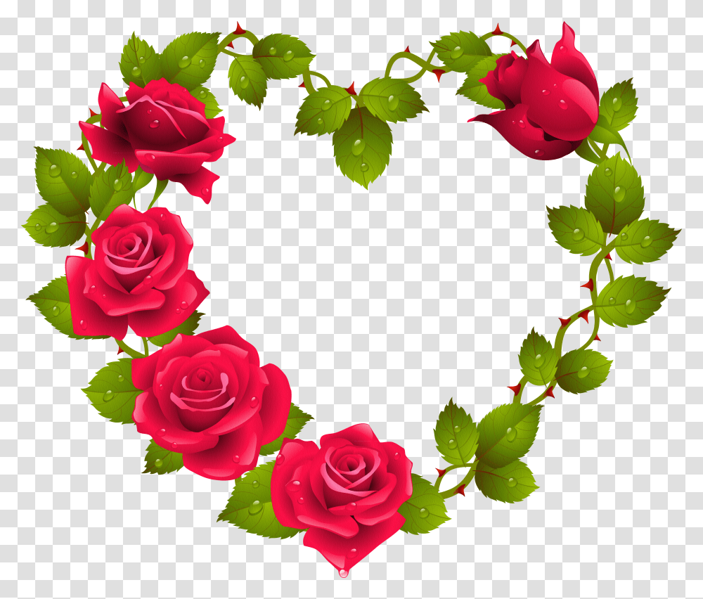 Red Rose Flower Border Design Group 1175130 Rose Border Flower Design Transparent Png