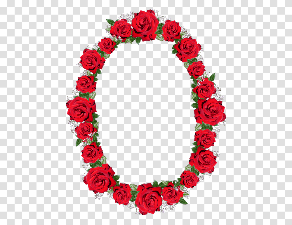 Red Rose Frame Border, Floral Design, Pattern Transparent Png