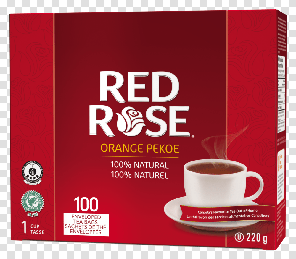 Red Rose Tea, Saucer, Pottery, Coffee Cup, Advertisement Transparent Png