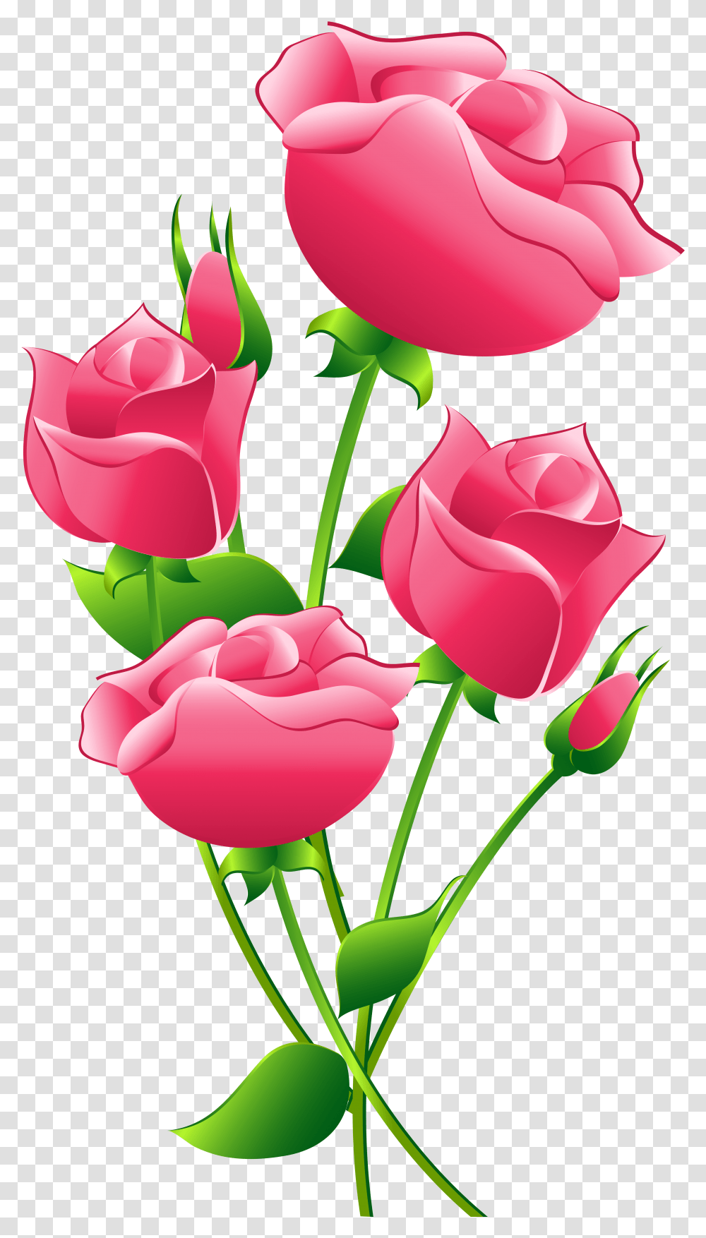 Red Rose With Vines Free Clipart Vine Transparent Png