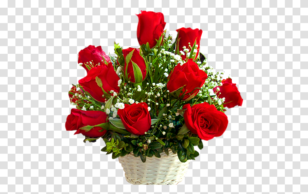 Red Roses Basket Red Rose Flower Background, Plant, Blossom, Flower Bouquet, Flower Arrangement Transparent Png