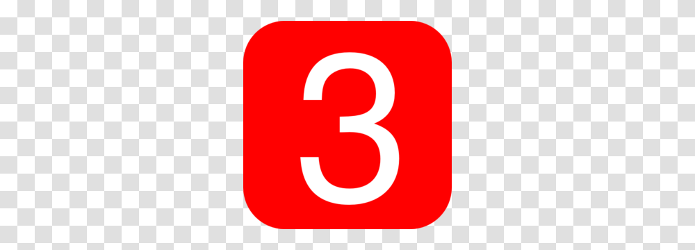 Red Rounded Square With Number 3 Md, First Aid, Label Transparent Png