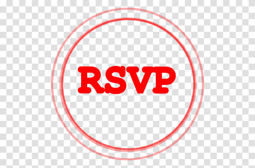 Red Rsvp Circle Clip Art, Logo, Trademark, Label Transparent Png