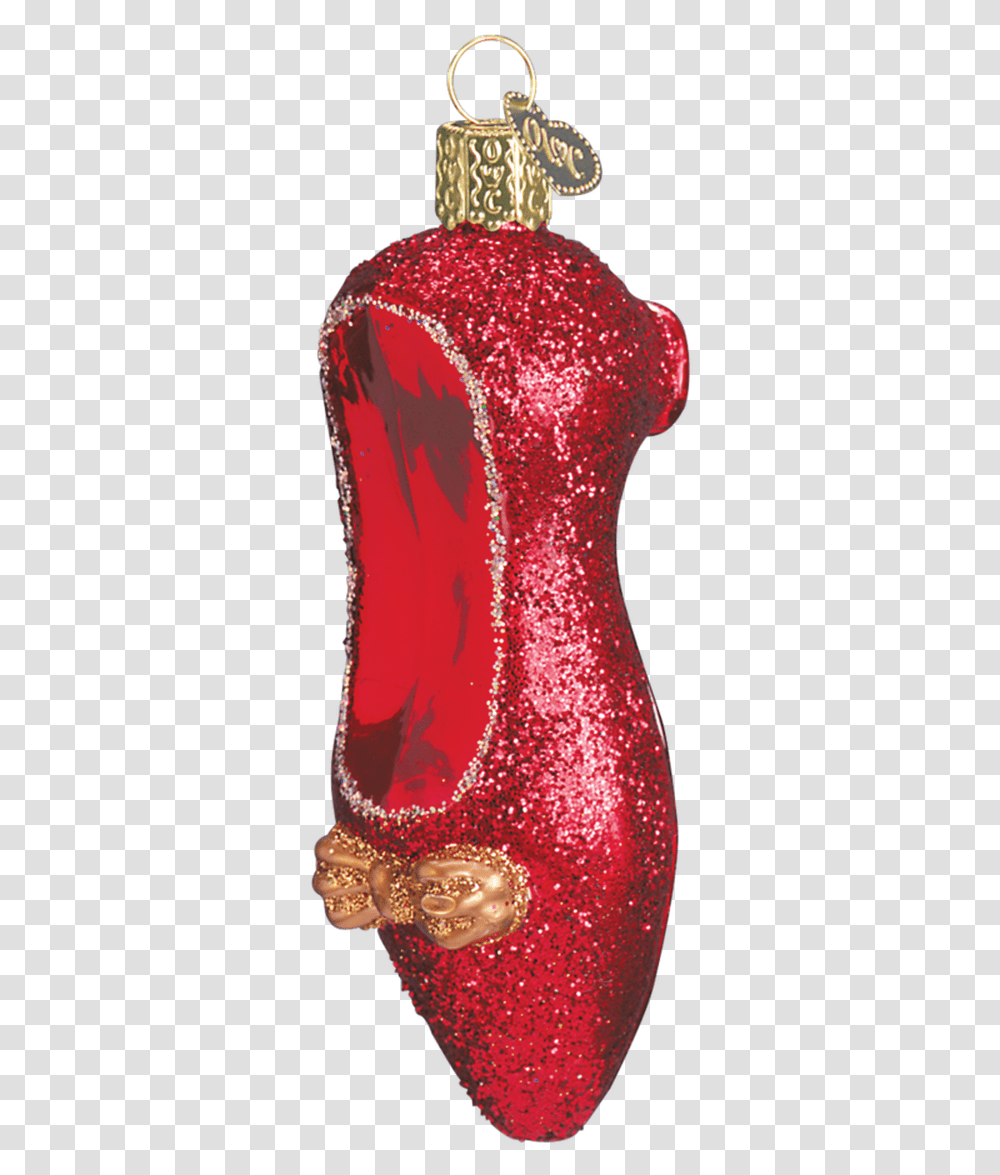 Red Ruby Slipper Glass Ornament 4 18 Christmas, Light, Glitter, Flare, Evening Dress Transparent Png