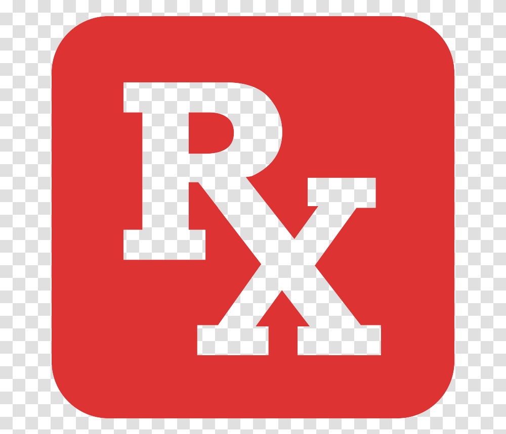 Red Rx Icon Medical Prescription, Number, First Aid Transparent Png