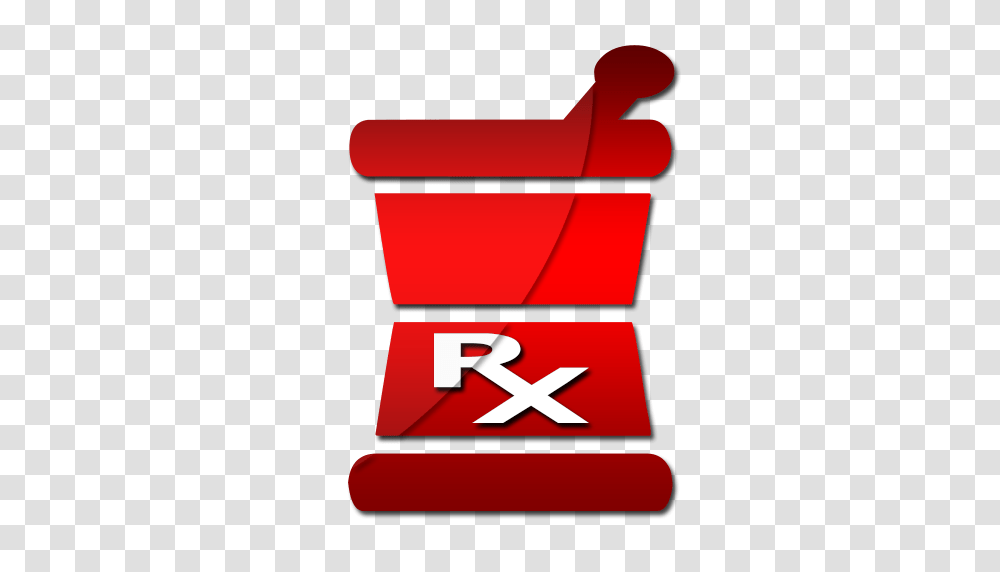 Red Rx Mortar Clipart Image, Alphabet, Label Transparent Png