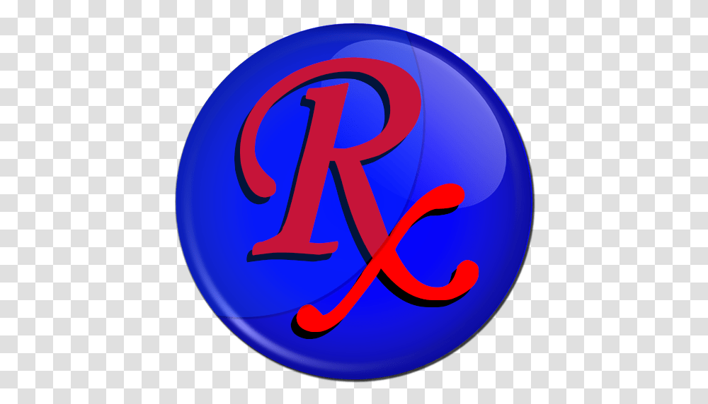 Red Rx Navy Blue Circle Clipart Image, Alphabet, Logo Transparent Png
