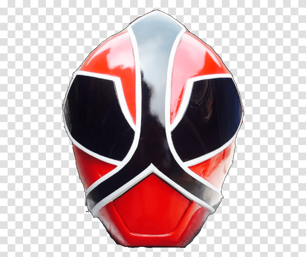 Red Samurai Ranger Helmet, Apparel, Crash Helmet, Mask Transparent Png
