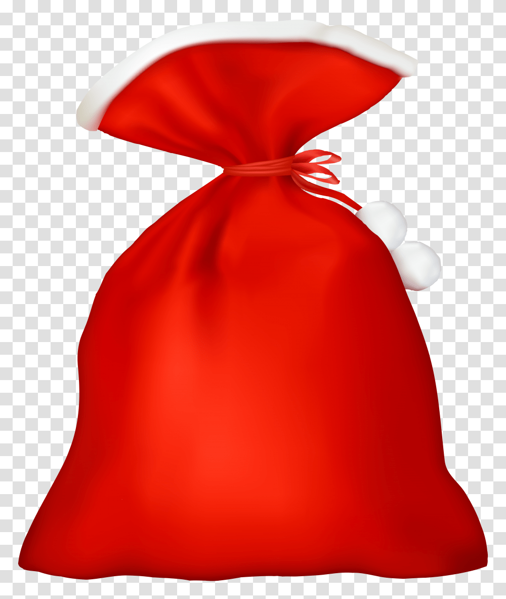 Red Santa Bag Clip, Logo, Trademark, First Aid Transparent Png