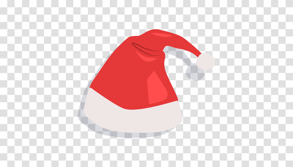 Red Santa Claus Hat Drop Shadow Icon, Baseball Cap, Apparel, Sport Transparent Png