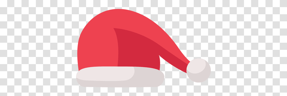 Red Santa Claus Hat Flat Icon 14 Christmas Hat Icon, Baseball Cap, Clothing, Plant, Face Transparent Png