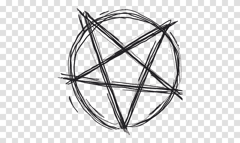 Red Satanic Symbol, Star Symbol, Bow Transparent Png