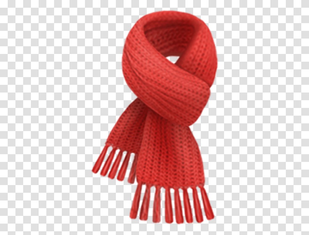 Red Scarf Image Scarf, Apparel, Hat Transparent Png